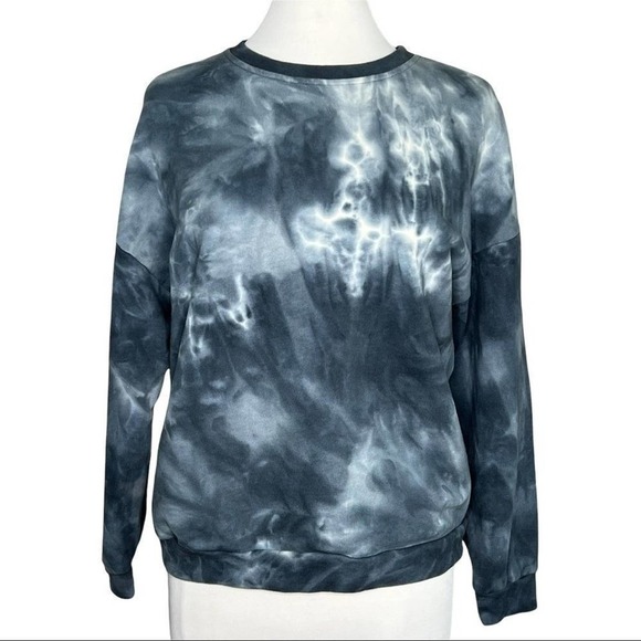 ANTHROPOLOGIE ALLFENIX Aryah Cloud Dye Tie Die Crewneck Pullover Sweatshirt - Picture 2 of 6